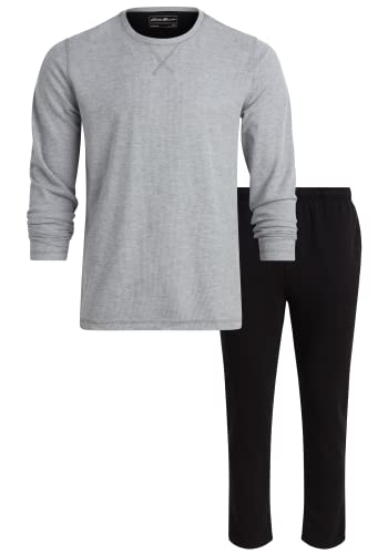Eddie Bauer Men's Pajama Set - Thermal 2 Piece Lounge set - Long Sleeve Thermal and Cozy Sweatpants for Men (S-XXL)