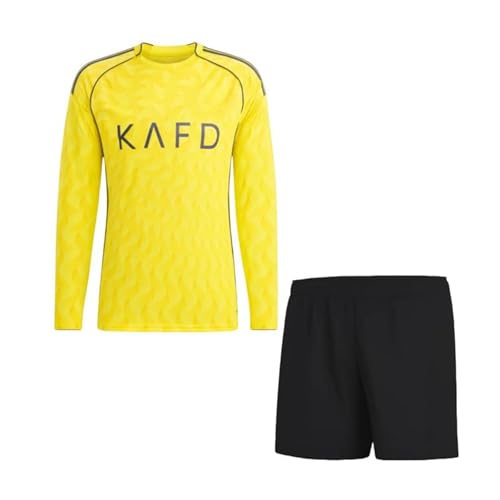 Image of AL Nasser Away Football Club Team Jersey with Black Shorts 2023-24 for Boys and Men