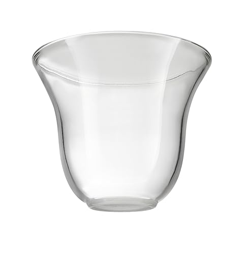 Image of Aspen Creative 23625-60-3, Clear Glass Shade For Lighting Fixture /Vanity Light /Wall Light, Size: 5-3 /8 inch D x 4-3 /4 inch H, 3Pcs /Pack