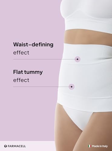 Image of Farmacell Waist Cincher for Women, Seamless Tummy Control Shapewear, Made in Italy, 605