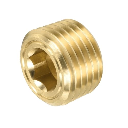 Tapón de latón NPT hexagonal que soluciona filtraciones y goteos en tuberías 2