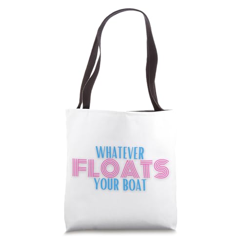 Bolso tote divertido retro de los años 80 con diseño 'Whatever Floats Your Boat' miniatura 1