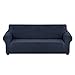 Sofahusse Möbelschutz Sofa Überwürfewasserdichtes Und Elastisches Sofa Set Elastisches Festes Farbsofa-Pad Plus Vier Jahreszeiten-Sofa-Cover-Tuch-Blau-1._2 Personen 145Cm-185Cm