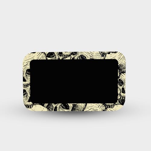 Image of MightySkins Skin Compatible with Amazon Echo Show 5 (Gen 3) - Inked Skulls | Protective, Durable, and Unique Vinyl Decal wrap Cover | Easy to Apply, Remove, and Change Styles