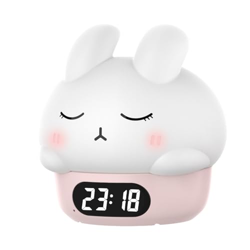 Labbit Silicone Pat Lumière, Lampe De Rappet Rabbit Fun, Bunny Night Lighting Alarm | Rabbits Rechargeables Accessoires Légers En Silicone Pet Pat, Lampes...