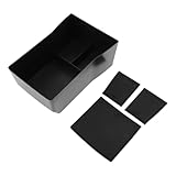 TUCKBOLD Mittelkonsole Armlehnen Organizer Schale Für Hyundai Kona SX2 Hybird PHEV 24-26 Armlehnen Einschubschale Aufbewahrungsbox Plastik Schwarz