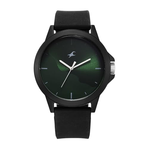 Fastrack Tees Wanderlust Quartz Analog Green Dial Silicone Strap Watch for Unisex-38024PP73W (B0CWLGM9LY) Amazon Price History, Amazon Price Tracker