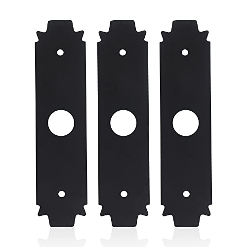 AMTHKNO AC04215 Reversible Heavy Duty Hardened Steel Edger Blade - for Replacement Ryobi 8 Inch Edger Blade, Fits Edgers Models UT50500, UT15518, RY15518, RYEDG11, P2310 and P2300B. (3)