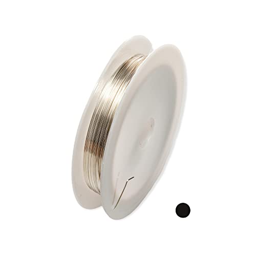 Image of 925 Sterling Silver Wire Half Hard Round Made in USA by CRAFT WIRE (1 Ounce, 24 Gauge)