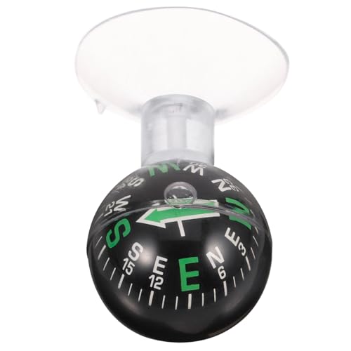 balacoo Car Compass Ball Portable Dashboard Compass for Vehicles Easy Installation Smooth Surfaces Durable Material Essential Navigation Tool for Outdoor Adventures