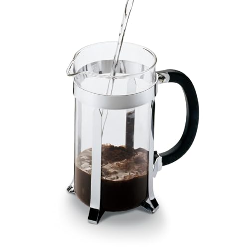 Foto von Bodum Caffettiera French Press Schwarz – 1L / 8 Tassen Kaffeebereiter – Hitzebeständiges Glas – Edelstahlfilter – BPA-frei & spülmaschinenfest – Hergestellt in Portugal