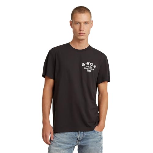 G-STAR Homme T-shirt Studio AMS, Noir (dk black D26862-336-6484), L