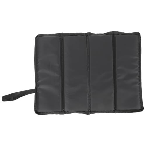 Ciieeo Cojín Portátil Plegable para Sentarse, Colchoneta de Camping Resistente al Agua Desgaste, Fabricada en Tela Oxford Negra, Ligera y Compacta para Senderismo, Picnic y Playa