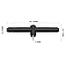 OTOTEC 2pcs T-Shaped Antennas Medium Wave Antenna MW Antenna Radio Antenna Receiver with 3.5mm Connector Compatible with HRD-C919 Black
