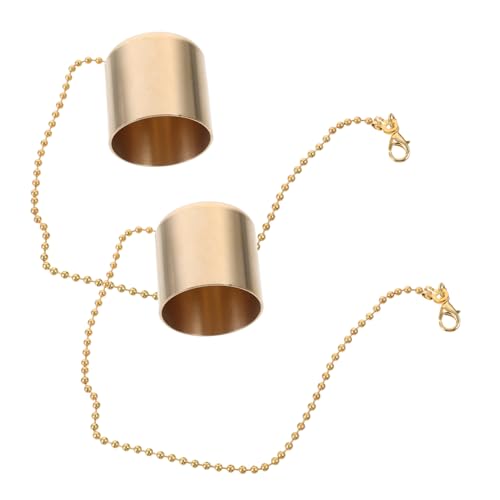 SOLUSTRE 2Pcs Candle Snuffer Caps Unique Small Candle Extinguishers for Scented Tea Light Jar Candles Decorative Home Accessory for Safe Wick Extinguishing