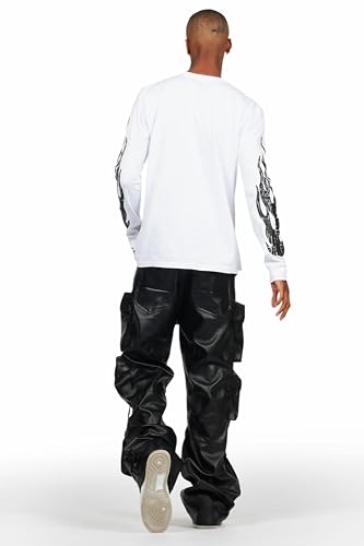 Men's Lenz PU Stacked Leather Jean4