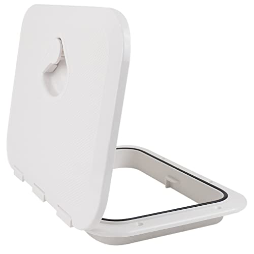Five Oceans Boat Hatch, Marine Access Hatch, Boat Hatch Lids, Recessed Handle Locking System, 10-5/8" X 14-3/4", White Premium Series - Fo3624 #TOP11