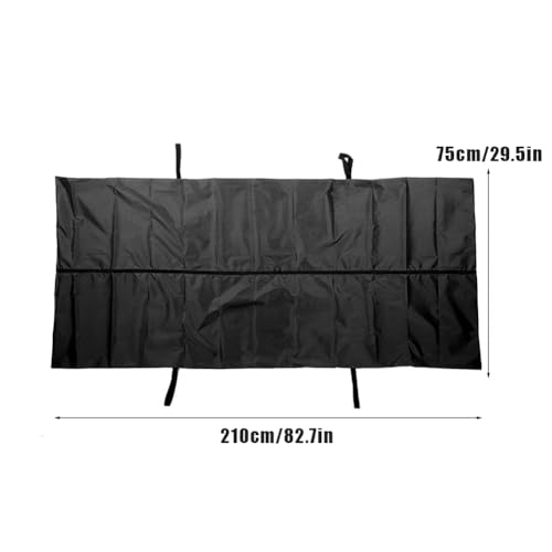 Leichensäcke für Menschen, Leichentasche Cadaver Bag Leichen-Aufbewahrungstasche 4 Seitengriffe Reißverschluss in der Mitte Notfall-Kadaver Auslaufsicher Leichenhalle (210 * 75CM)
