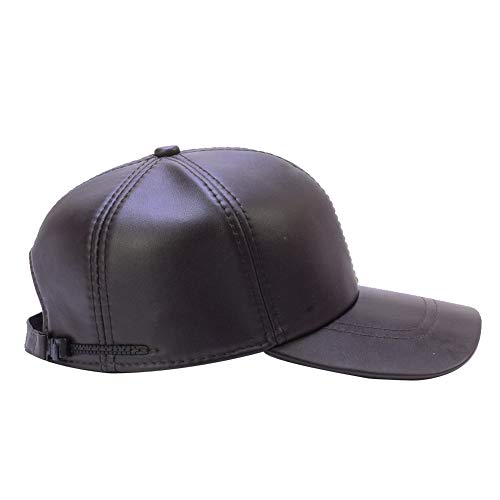 Did Men's Genuine Soft Lambskin Leather Baseball Hats Driving Adjustable Caps Brown #TOP1