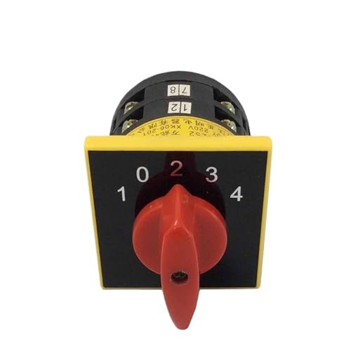 Selector universal de 5 posiciones LW6-2/D25Z con contacto de plata bipolar y 12 tornillos
