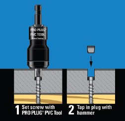 Pro Plug PVC Plugging System for AZEK Slate Gray Decking - Epoxy Steel - 350 pcs for 100 Sq. Ft.