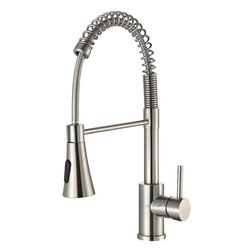 Torneira De Cozinha Pia Gourmet Monocomando Misturador Flexível Para Bancada Aço Escovado