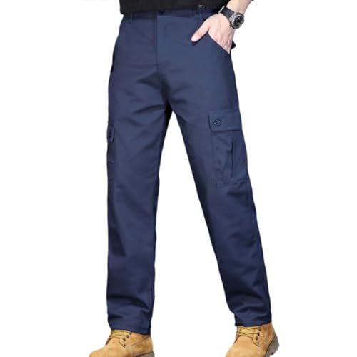 Pantalon cargo pour homme avec plusieurs poches en polyester