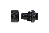 Alphacool Sople lodu 13/10 mm tulejka wkręcana G1/4 czarna (Deep Black), 6 sztuk