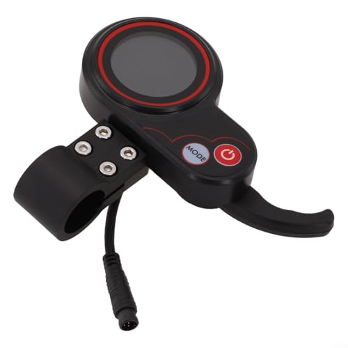 Écran LCD 6 broches pour tableau de bord - Panneau de bord ABS avec indicateur de vitesse et de vitesse pour scooter électrique Kukirin M4/M4 Pro