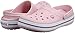 Crocs unisex adult Men's and Women's Crocband Clog, Pearl Pink/Wild Orchid, 8 Women 6 Men US