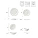 Joseph Sedgh Collection 16-piece Porcelain Dinnerware Set, Service for 4, Greek Key White