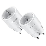 Alexa Steckdose mit strommessung, Maxcio WLAN Smart Steckdose, Kompatibel mit Alexa, Google Home,...