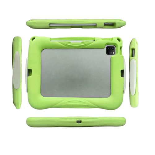 Coque iPad Pro 11 2022 enfant verte pour les trajets