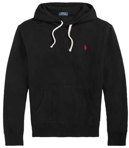 POLO RALPH LAUREN Men's The Rl Fleece Hoodie, Rl Polo Black, XL
