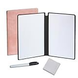Portable Small Dry Erase Board Whiteboard Notebook Handheld, Reusable White Board Dry Erase Notebook for Desk, at Home Office Study Essentials-9.5