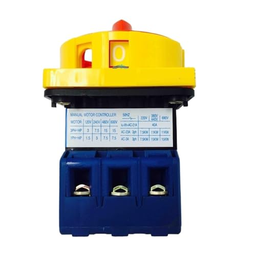Interruptor de aislamiento 40A YMD11-40A trifásico de 6 terminales de tornillo 2