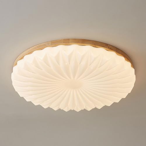 SHUANGZ Plafonnier Couleur Crème Intensité Lumineuse Réglable En Continu, Avec Abat-jour En Acrylique Luminaires Encastrés Au Plafond Lampe LED Moderne Pour Chambre Lampadaire De Chambre Au