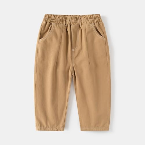 Toddler Kids Cotton Sweatpants Boys Girls Solid Sweatpants Unisex Trousers with Pockets Causal Joggers Pants3