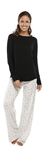 jijamas Incredibly Soft Women's Pajamas Set - The Peaceful Mind Black LT