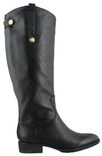 Sam Edelman Women's Penny Classic Equestrian Boot, Black Leather, 9.5 Medium US - Thumbnail 2