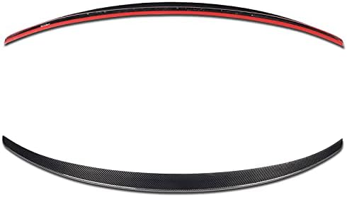 Miniatura 4 de EPARTS - Alerón trasero de fibra de carbono real con tapa para maletero extendido, compatible con BMW serie 1 E82 Coupe 2007-2013, solo **no es