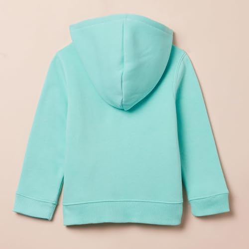 Amazon Essentials Girls' Fleece Zip-Up Hoodie Sweatshirts, Aqua, Small - 2