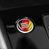 BETTERHUMZ Engine Start Button Sticker Carbon Fiber for Audi A3 8Y A6 4K C8 A7 4K8 Q5 S6 2020-2025 Control Knob Decor Interior Accessories (Black-DE)