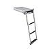 WARRIOO Pack of 1 Multi Purpose Marine Ladder Stainless Steel 3 Step Slip Salt Applications Marine Ladder
