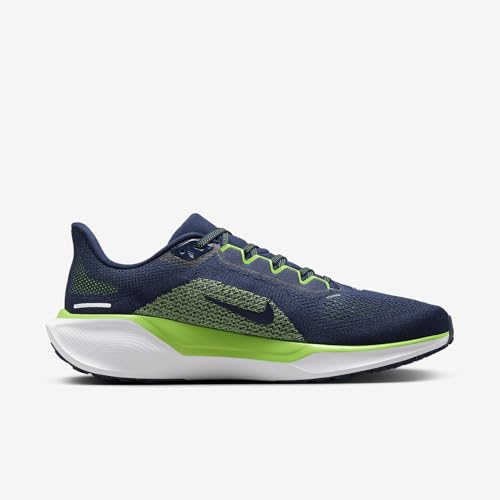 Nike Nike Pegasus 41 Men's Road Running Shoes (Seattle) (FZ5096-400, College Navy/White/Action Green/White) Size 11
