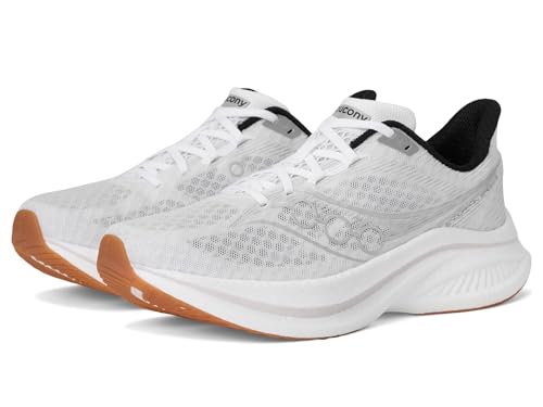 Saucony メンズ Endorphin Speed 5 スニーカー, ホワイト/ガム, 10.5