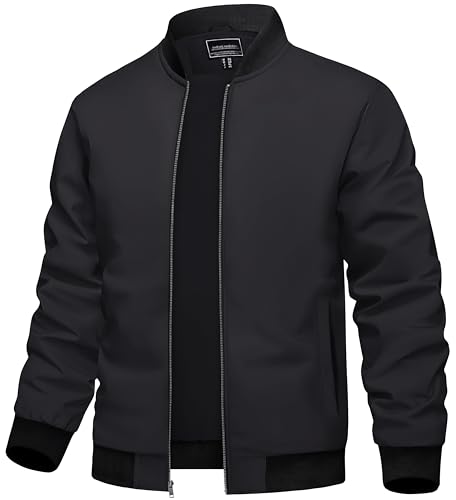 TACVASEN Chaqueta de Béisbol Informal para Hombre Chaqueta