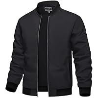 TACVASEN Chaqueta de Béisbol Informal para Hombre Chaqueta