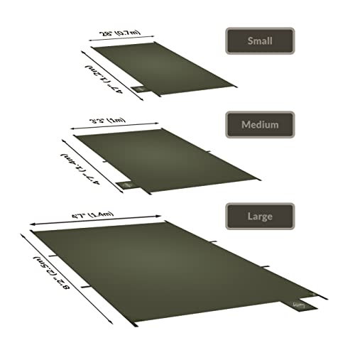 Bâche camping nylon argenté pour bivouac et abri de randonnée léger