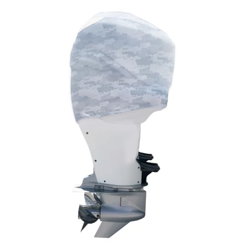 Image of Grey Digital Camo Outboard Motor Cover for Yam | Made in USA to Stay on While You Run! (Yam V6 4.2 F225-300HP 2022-Present Side Vents) 120d
